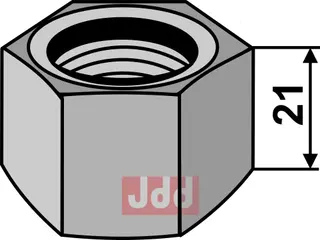 Mutter M 27x3 for firkantet aksel