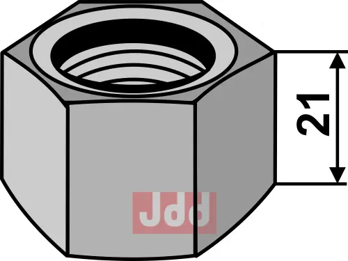 Mutter M 27x3 for firkantet aksel - JDD Utstyr