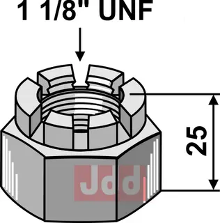 KronMutter 1 1/8''UNF Schulte