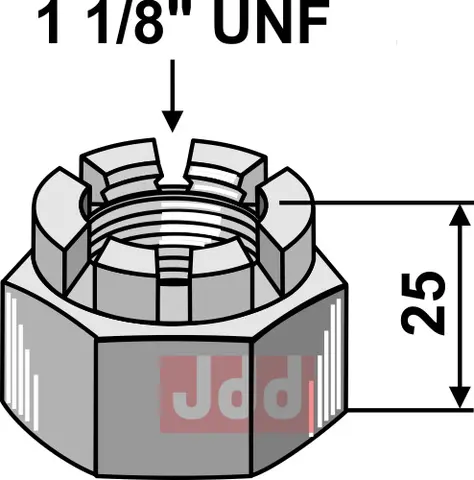KronMutter 1 1/8&#39;&#39;UNF Schulte