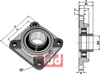Sp&#230;nde lager kpl, UCF - &#216;55
