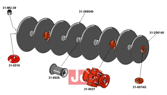 Sektion af 7+1 stk glatte talllerkner - JDD Utstyr