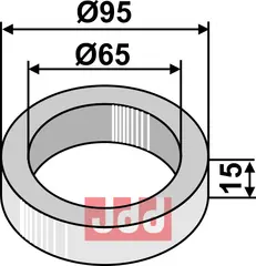 Avstands foring -15mm