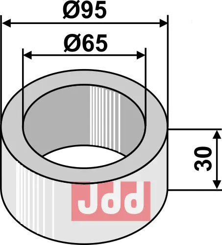 Avstands foring -30mm - JDD Utstyr