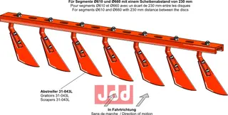 Avskrapersett m. 11 stk - venstre