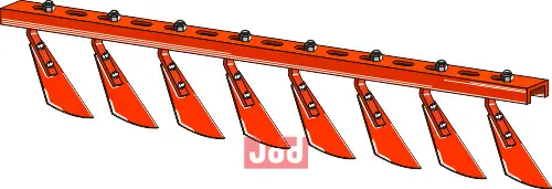 Avskrapersett m. 8 stk - venstre - JDD Utstyr