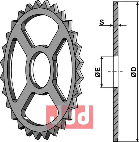 Breaker ring - Ø530mm Ø530mm, bredde 18mm, hull 118mm