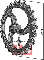 Mellemring – Ø475mm Amazone/BBG