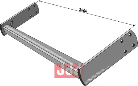 Ramme 80x80 til rørpakkervals Ramme Ø590, 2500 mm