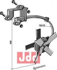 Knivrotor nedmulder - venstre type Kongskilde