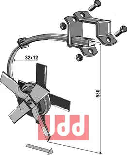 Knivrotor nedmulder - høyre type Kongskilde