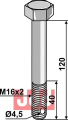 Bolt M16x2x120