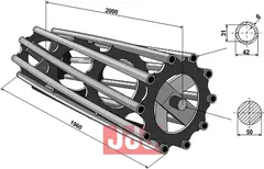 Rørpakkervalse Ø480 - 2000