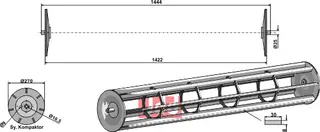 Jordpakkervalse  - 1444mm Lemken