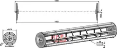 Jordpakkervalse  - 1444mm Lemken