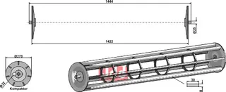 Jordpakkervalse  - 1444mm Lemken