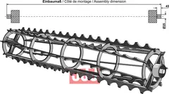 Jordpakkervalse (tagget) - 2600mm