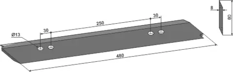 Knivrotorkniv 480 hull 13, avst. 30-250-30