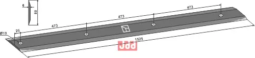 Kniv for knivrotor 1525 - JDD Utstyr