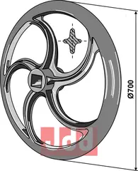 Pakker ring - Ø700mm Rabe