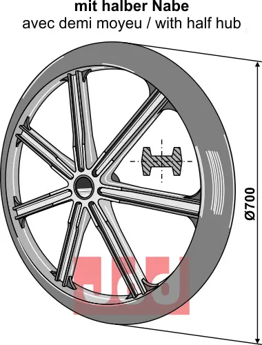 Pakker ring - Ø700mm - JDD Utstyr