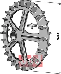 Crosskill ring - Ø494mm