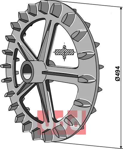 Crosskill ring - Ø494mm - JDD Utstyr