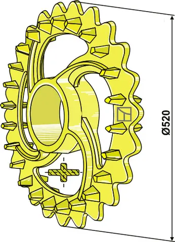 Crosskillring Ø520 Til Väderstad Rexius 500-1230