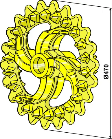 Crosskillring Ø470 Til Väderstad Rexius 500-1230