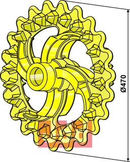 Crosskill ring  Ø470mm Väderstad