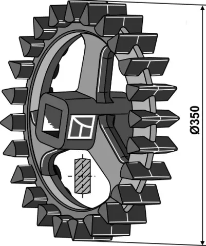 Crosskillring Ø350