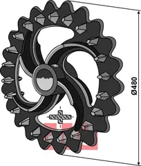 Crosskill ring - Ø480mm Dal-Bo