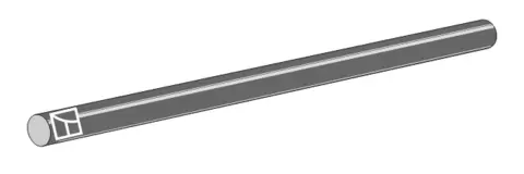 Aksel Ø50x1200 L 1200 mm