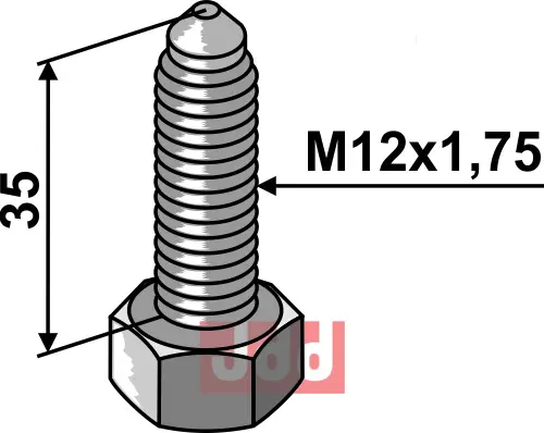 Justeringskrue/bolt - JDD Utstyr