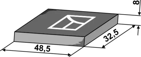 Påsveisingsspiss 48,5x32,5x8 mm