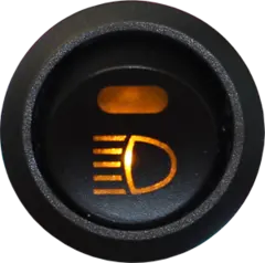 Bryter 12V, ekstralys, LED-diode symbol Maks 20 Amp.