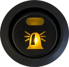 Bryter 12V, varsellys, nattsenk LED-diode symbol