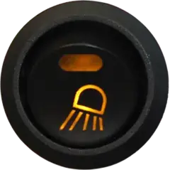 Bryter 12V, arbeidslys, LED-diode symbol
