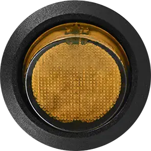 Bryter 12V, På / Av, gul LED