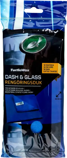 Turtle Wax Dash & Glass Towel 40x40cm, Loer ikke 