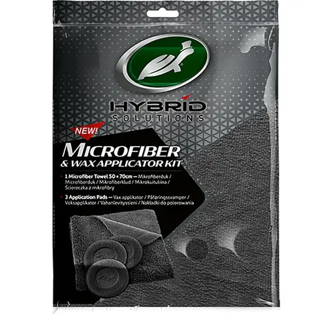 Turtle Wax Hybrid Solutions Microfiber &amp; Wax Applicator Kit