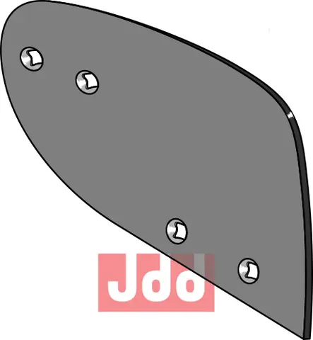 Forplogmoldplate D2 - h&#248;yre Lemken