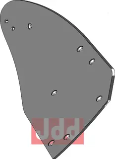 Moldboard C40B R til Lemken Streichblech-Hinterteil C40B R