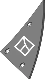 Brystplate B2K høyre avst. 161 - 170 - 164