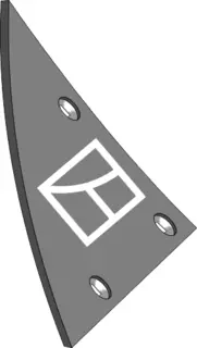 Brystplate B2K venstre avst. 161 - 170 - 164
