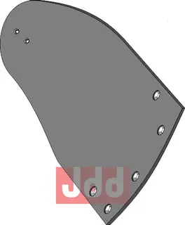 Moldboard NBU1B R til Lemken Hullsone 80-125mm, høyre