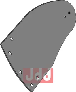 Moldboard NBU1B L til Lemken Hullsavstand: 80-70-119-125-100