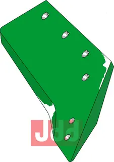 Reversibel plogskjær til Kverneland 16'' høyre, hullavstand 120-120-85