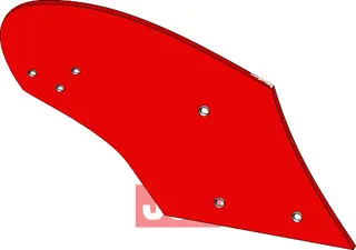 Moldboard Agrator til Kverneland 12'' - 14'' høyre for Agrator