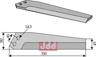 Kniv for roeoptager, høyre Barigelli